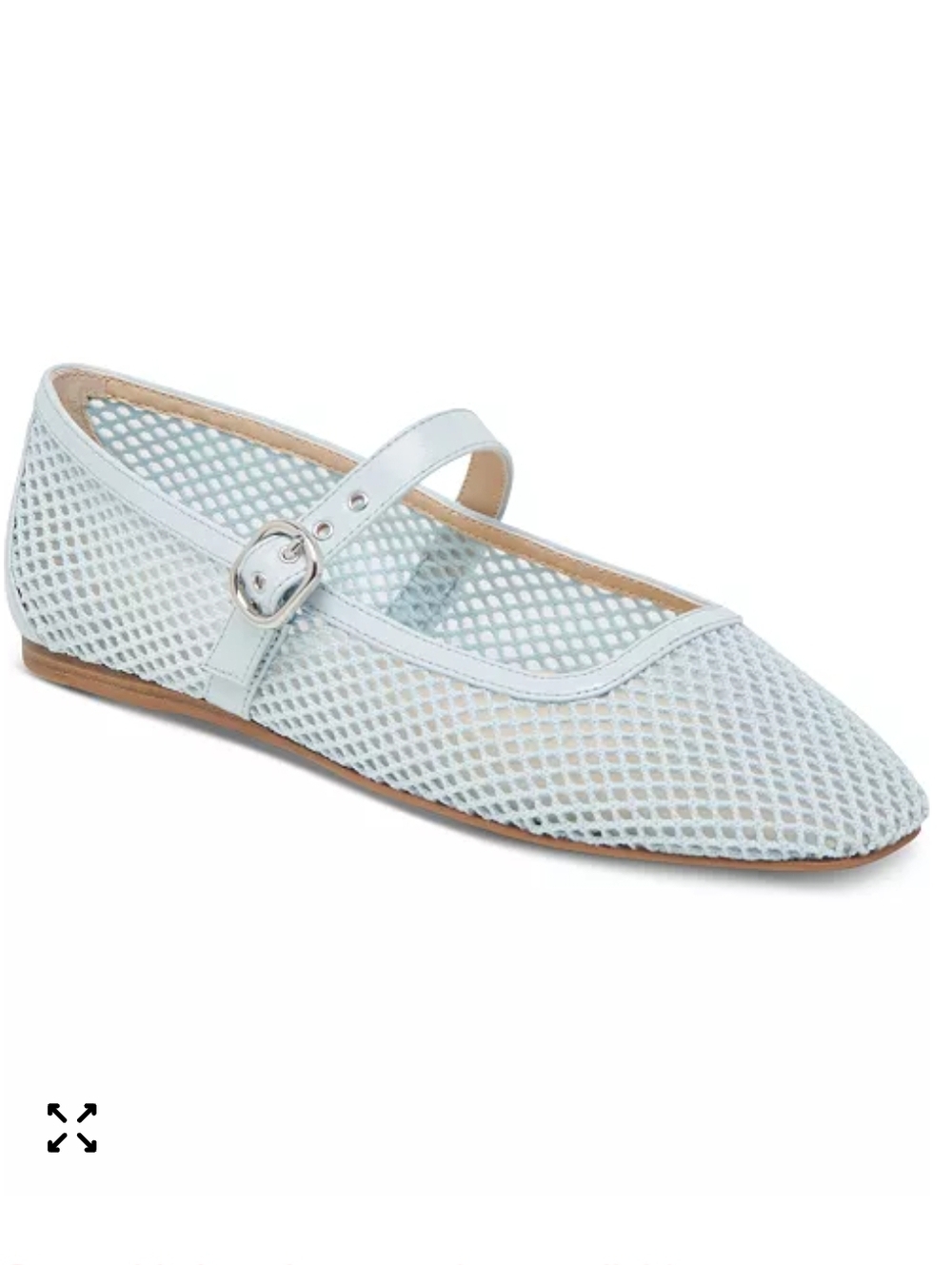 Dolce Vita Light Blue Rodni Mesh Mary Jane Flats. Size 9.5